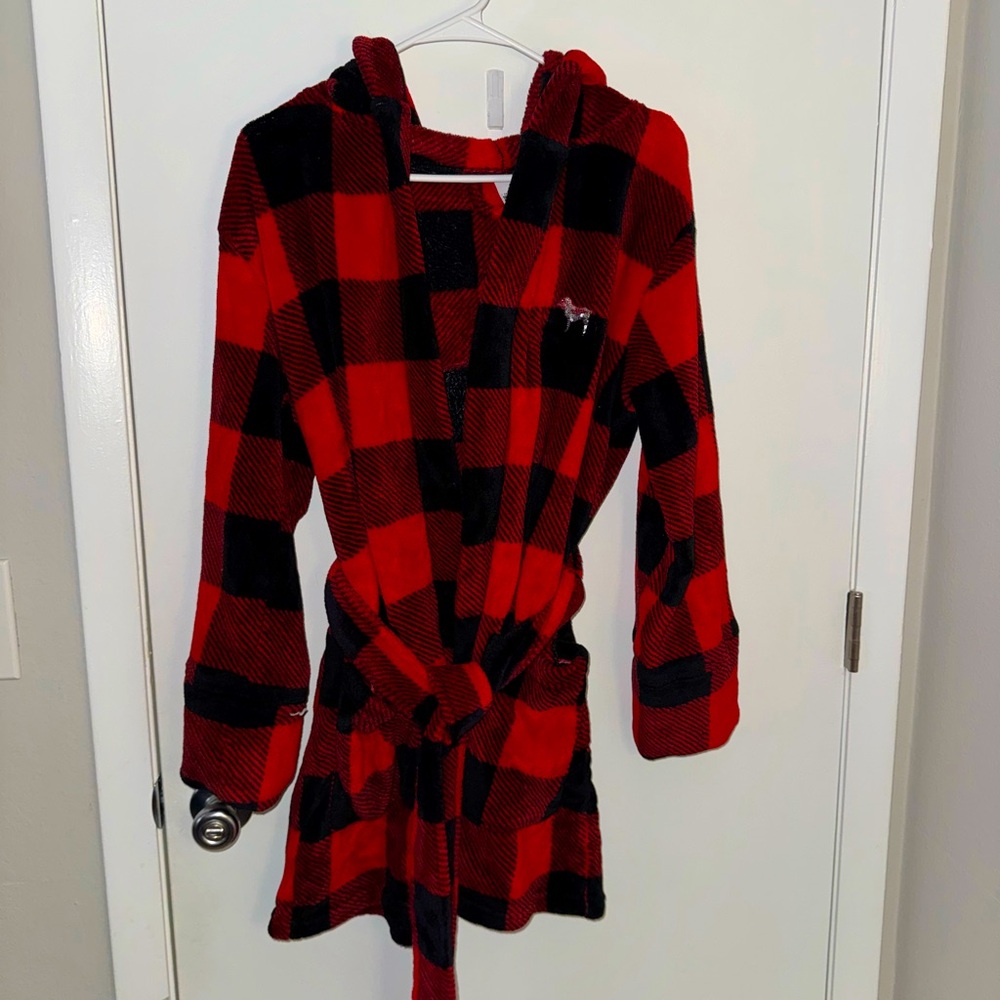 Victoria's Secret Red Plaid Robe